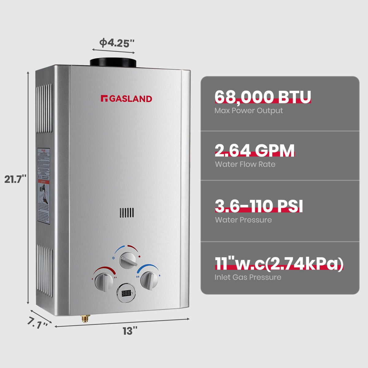 Outdoor Propane Tankless Water Heater