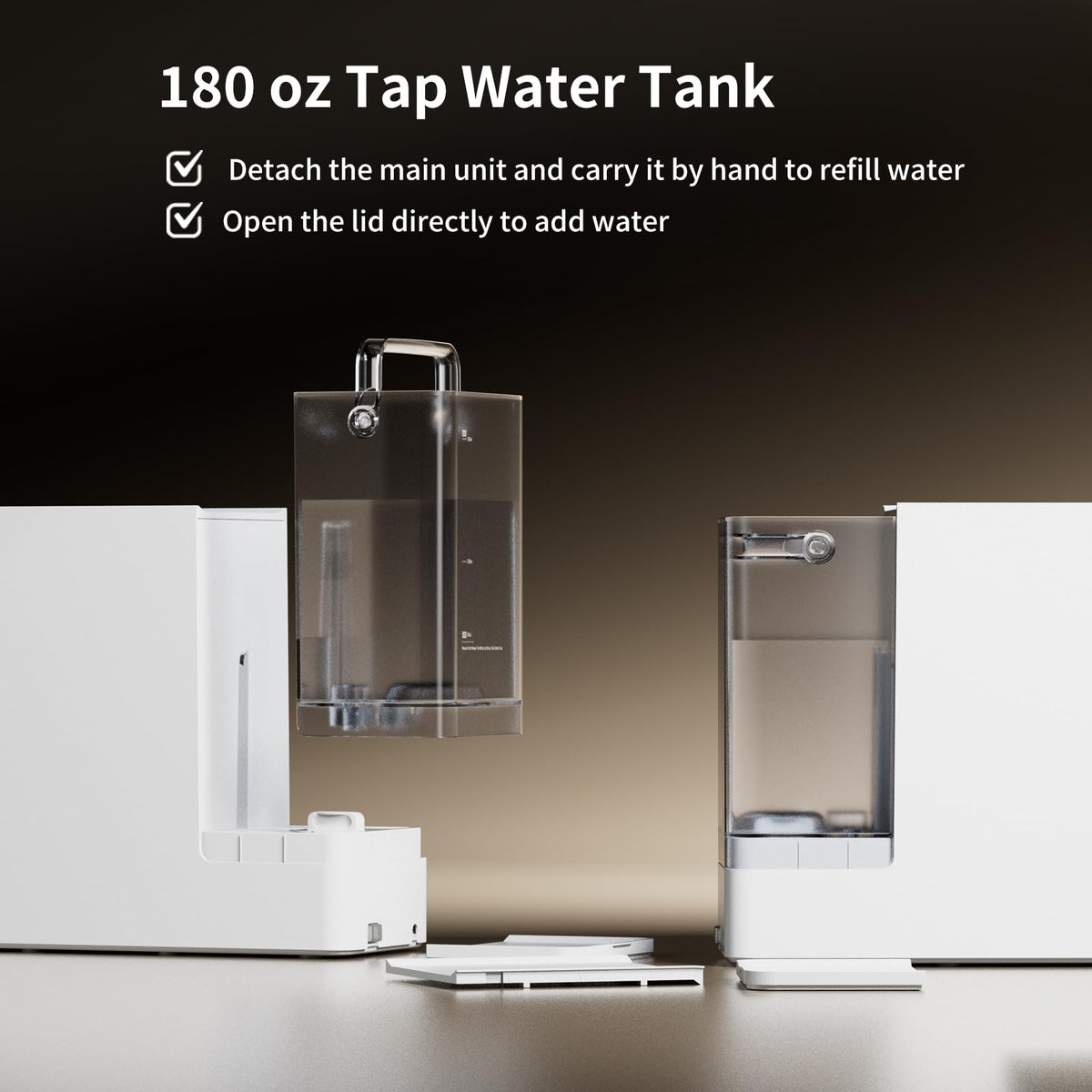 UV Countertop RO Water Filter System (Glacier White)