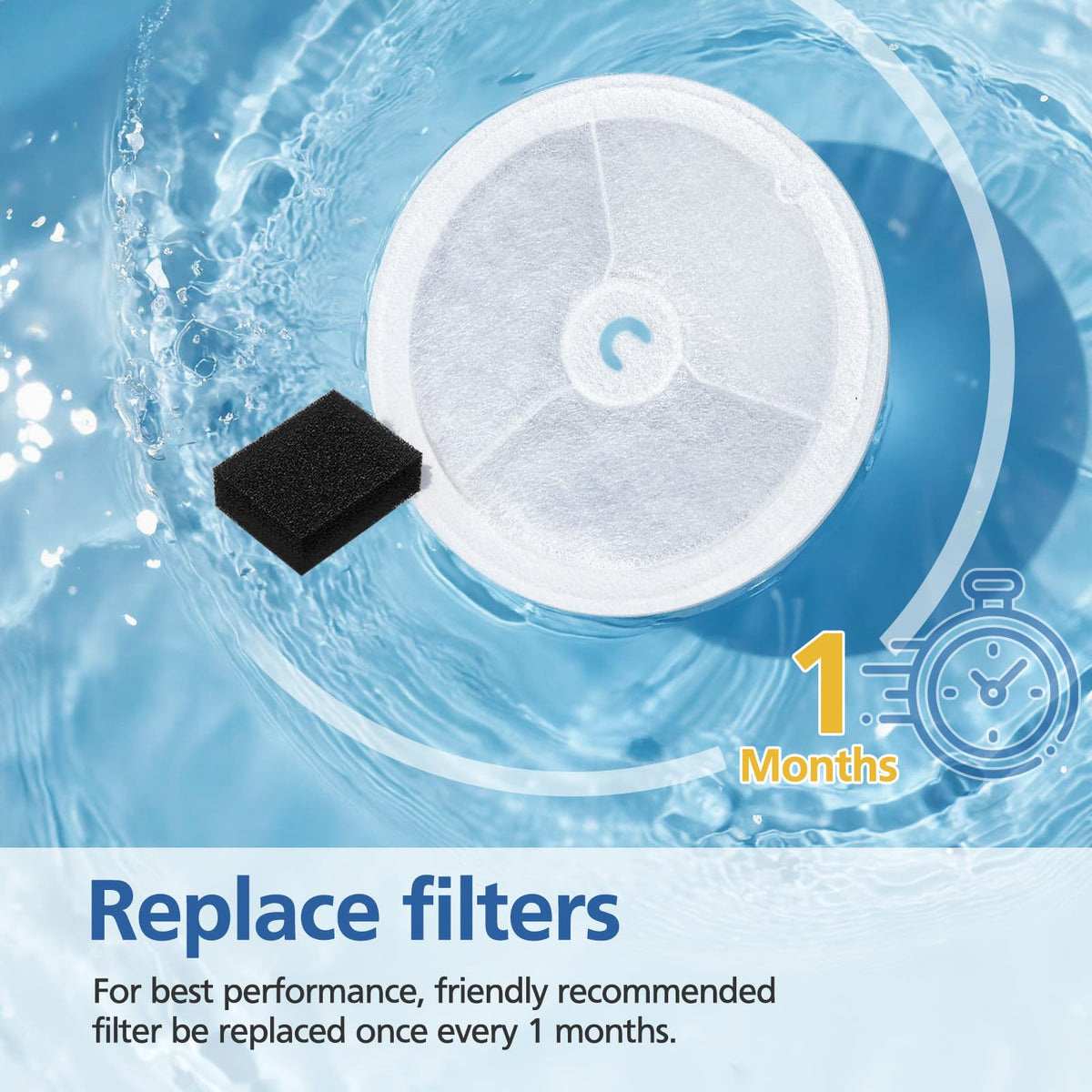 12 PCS Upgraded Filter Unit 3.0 Pet Cat Water Fountain Filter