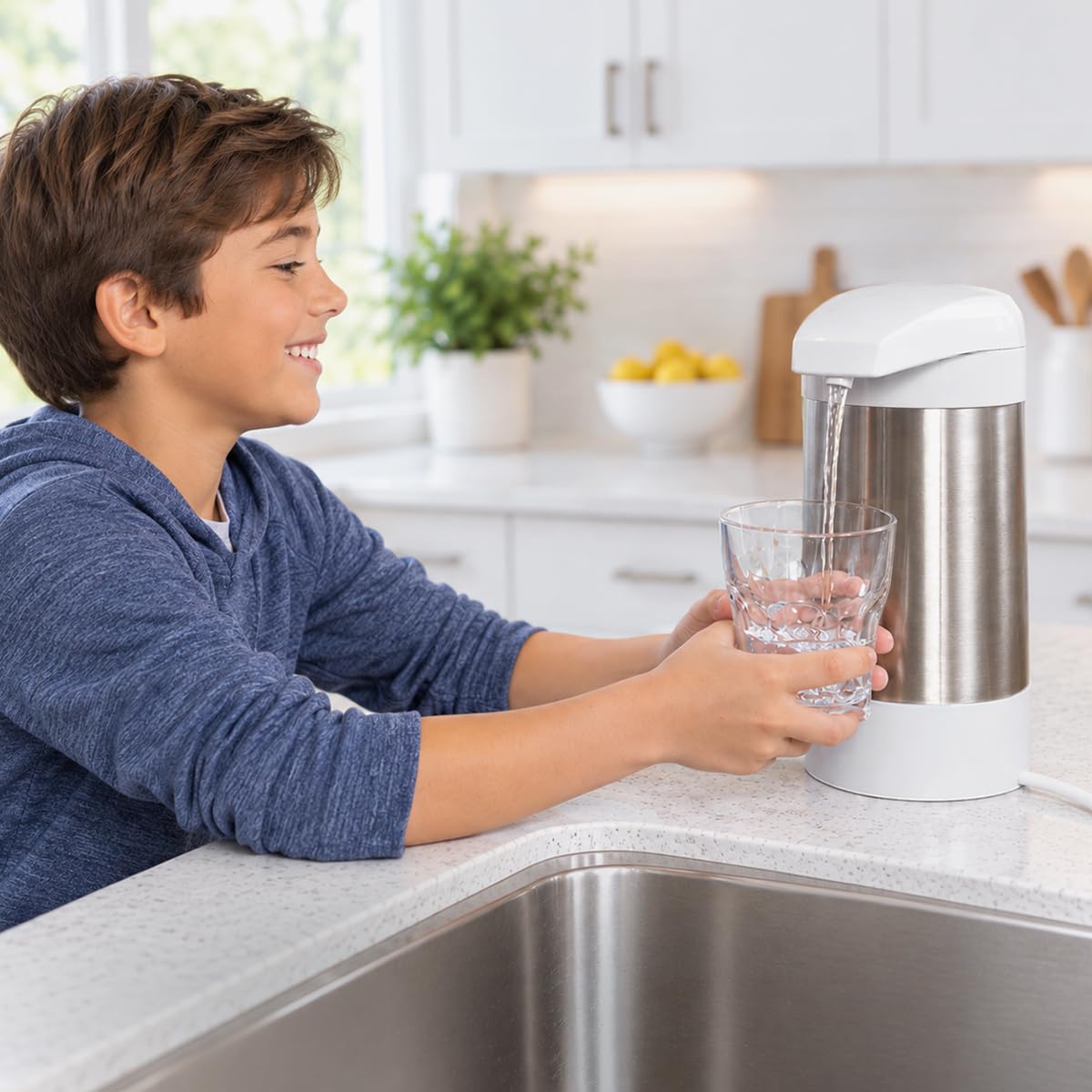 Premium Black Countertop Water Filter System C6500 (Black)