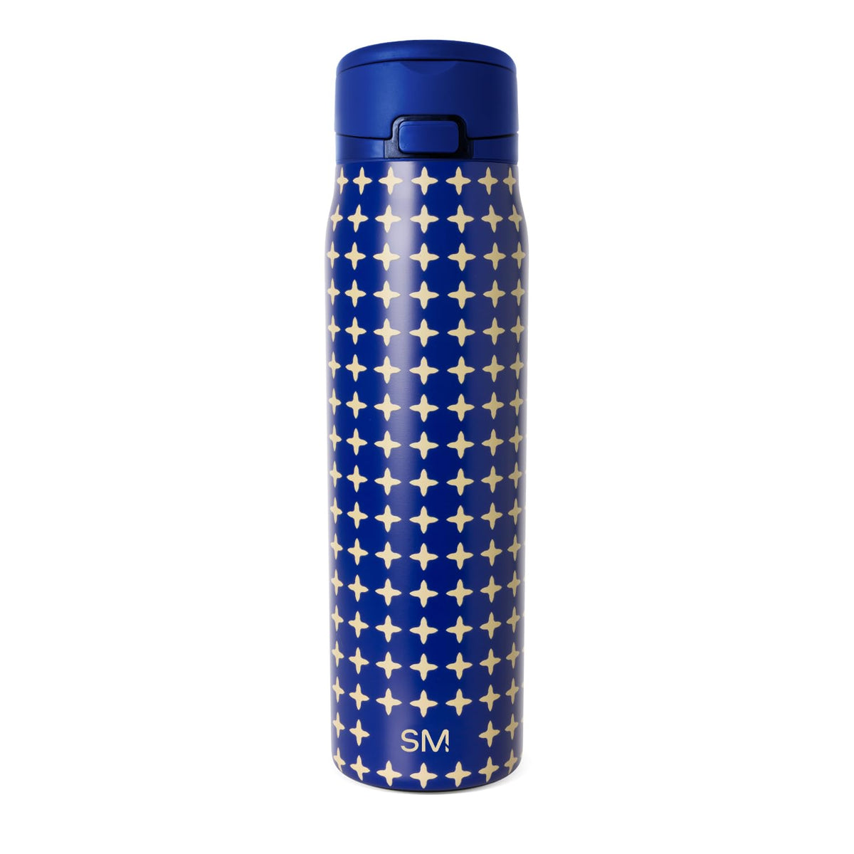 Water Bottle with Straw & Handle (30 Ounces / Pattern: Star Burst)