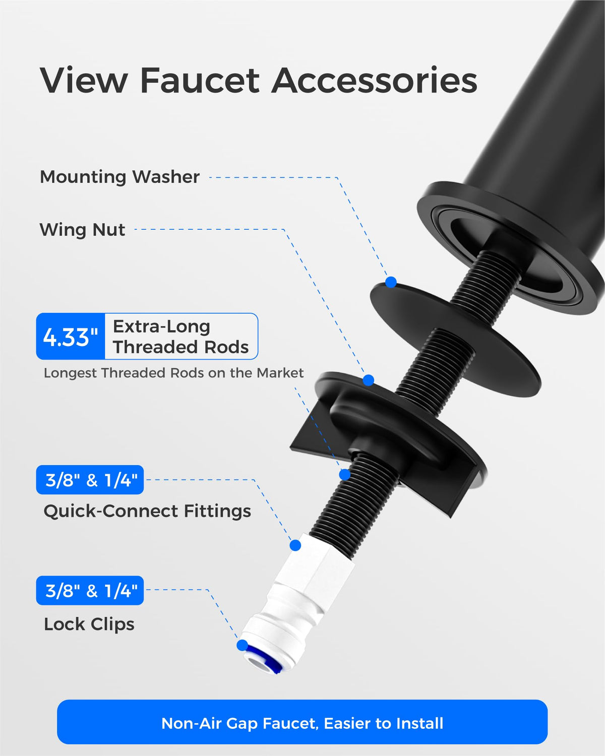 G2FCT BLK Drinking Water Faucet (Black)