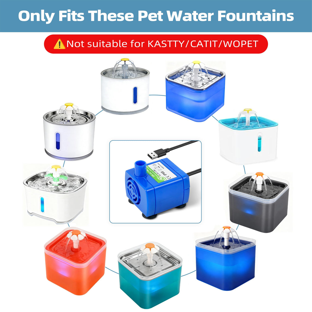 Cat Water Fountain Pump