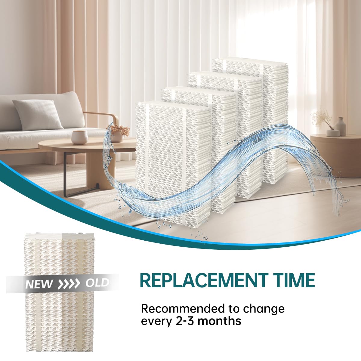 HDC411 Replacement Wicking Humidifier Filter Compatible with AIRCARE Humidifier HDC3120DCN TE3140DSLV