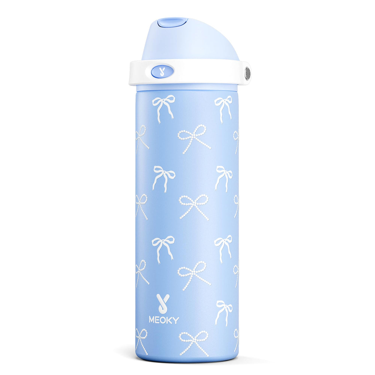 24 oz Insulated Stainless Steel Water Bottle for Travel Sports (Sky Bow / 24 Ounces)