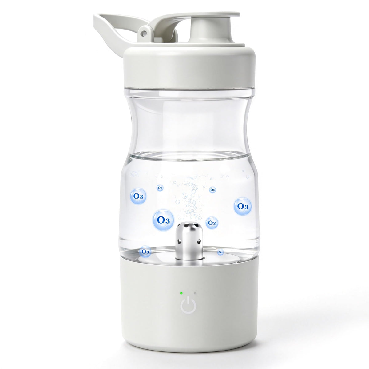 Portable Ozonated Water Bottle Ozone Purification Wellness Mouthwash Cup (A-013B-Green)
