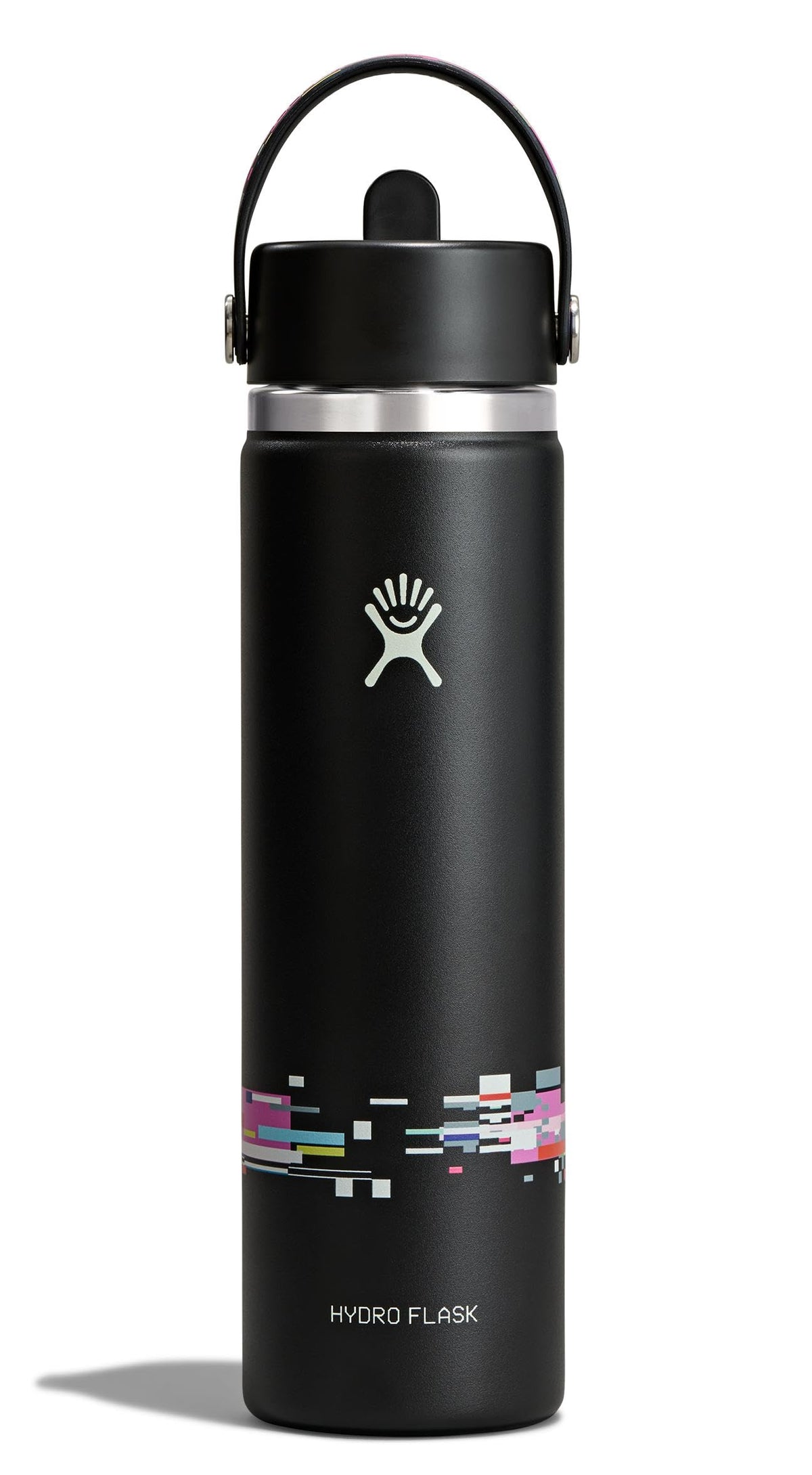 Water Bottle Insulated Stainless Steel (GLITCH BLACK / 24 Ounces)
