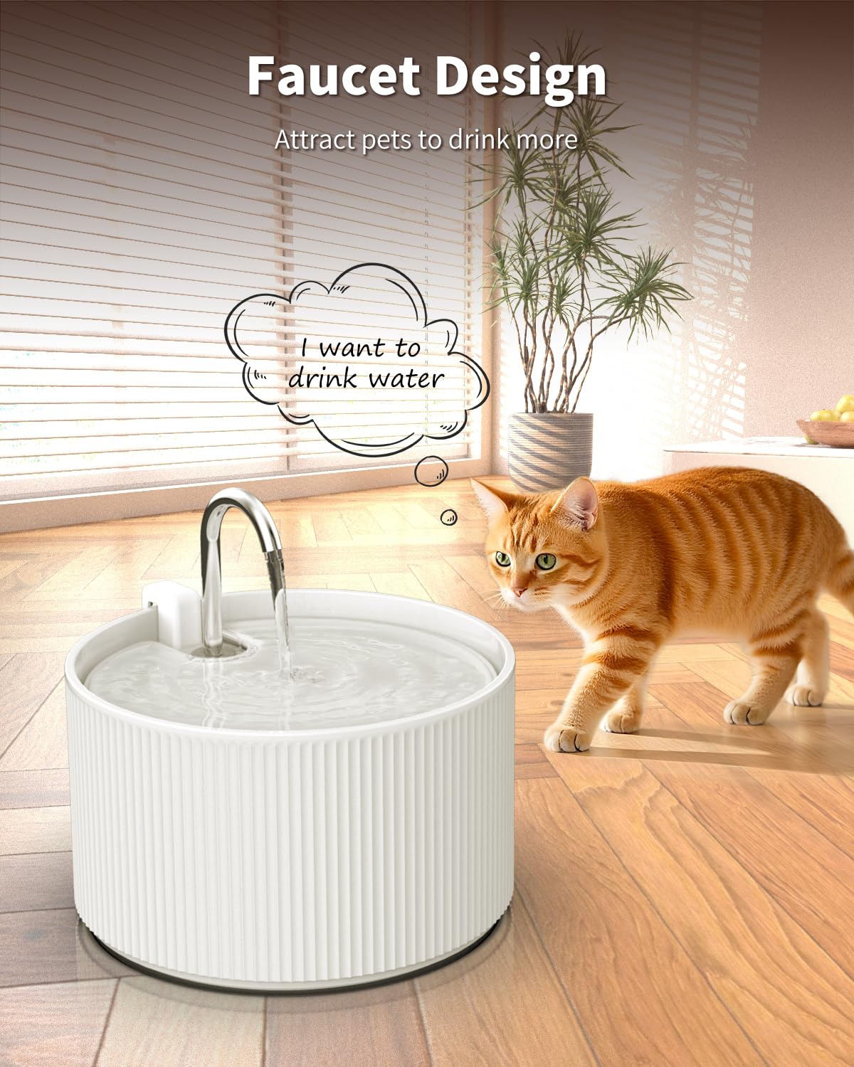Ceramic Cat Water Fountain