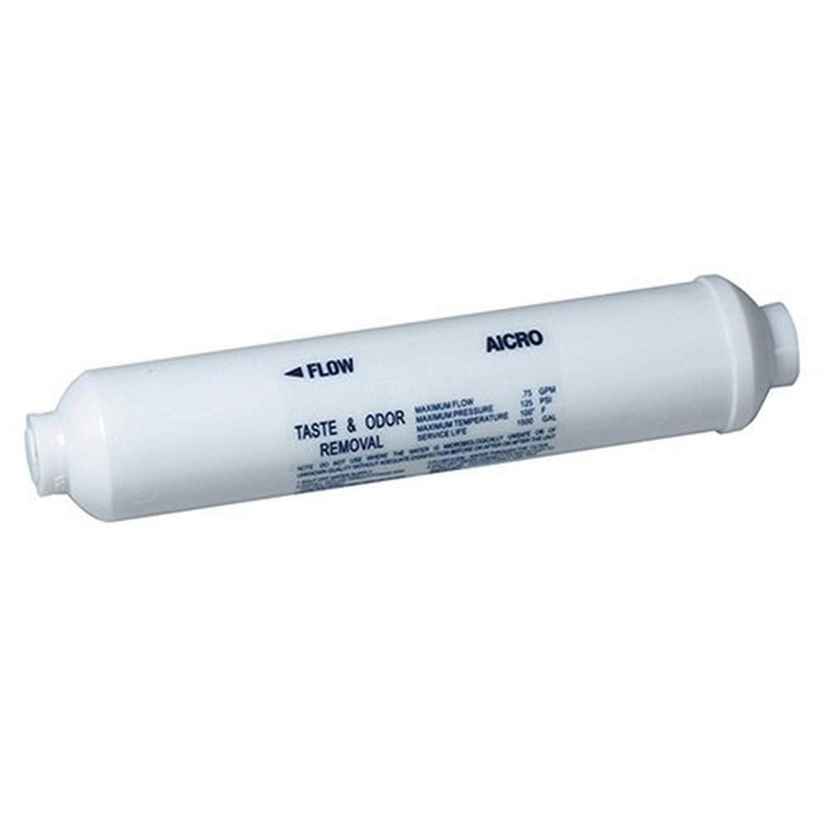 10" Inline Water Filter for Refrigerator and Ice Maker