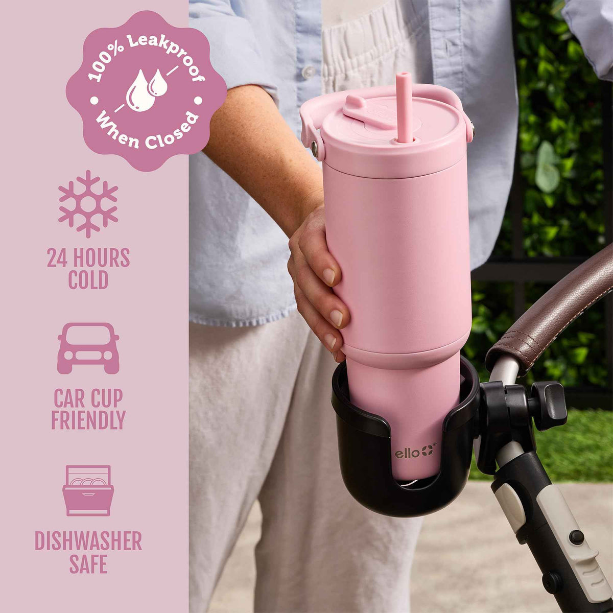 Oasis Go+ 32oz Tumbler with Top Handle and Retracting Straw (32 Ounces / Silk Chiffon)