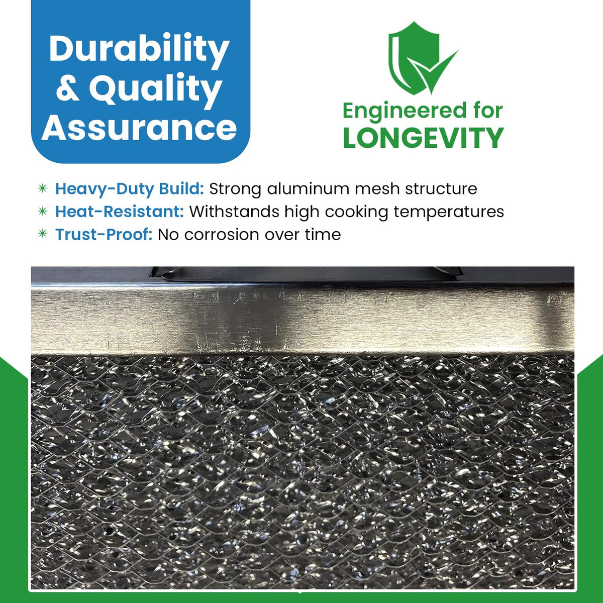 Replacement Aluminum Range Filter Compatible with Maytag Jenn Air 71002111 (6.9" x 6.9" x 0.1")