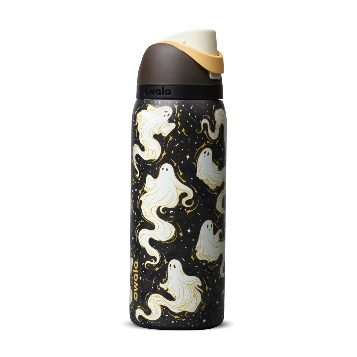 FreeSip Stainless Steel Water Bottle 32 oz Round We Ghost (Round We Ghost / 32 Ounces)