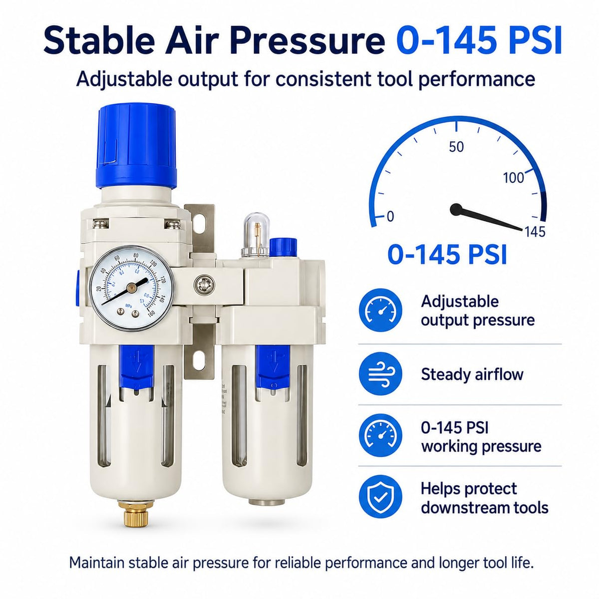 1 2" NPT Air Compressor Water Separator (AC4010-04)