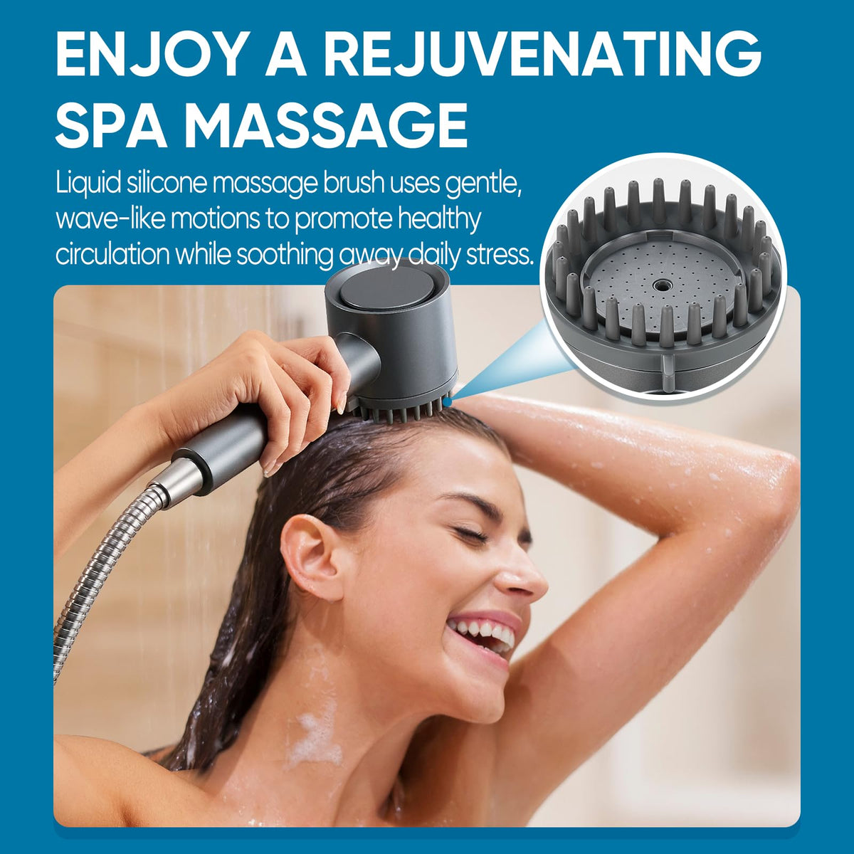 Filtered Shower Head with Handheld (Gray)