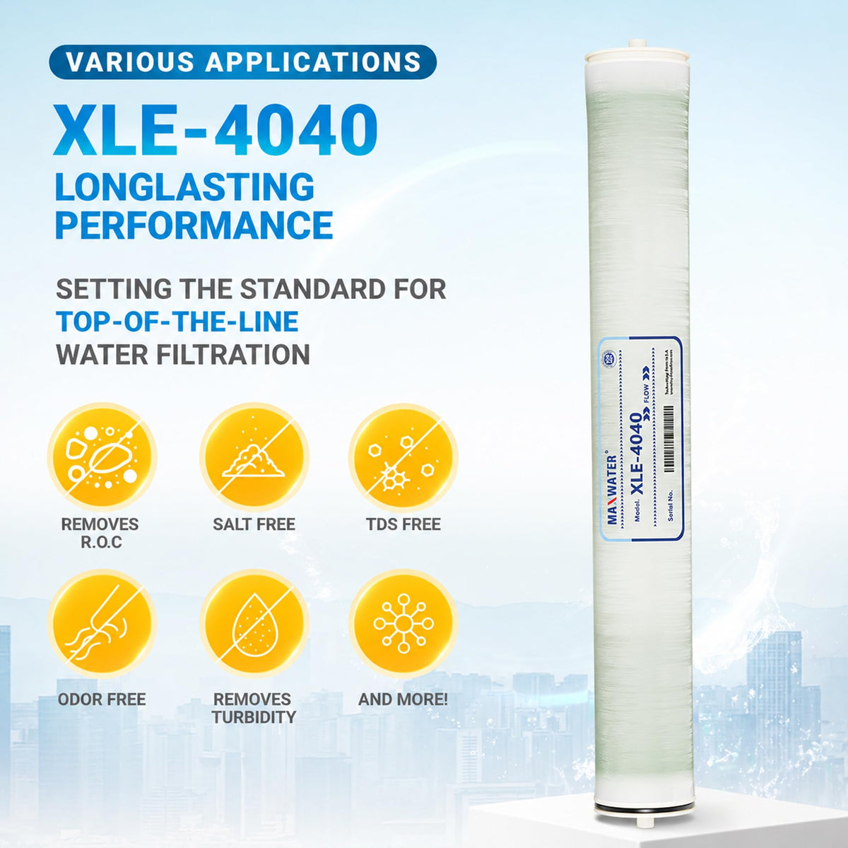 XLE 4040 Reverse Osmosis 4" x 40" RO Membrane (XLE 4040)