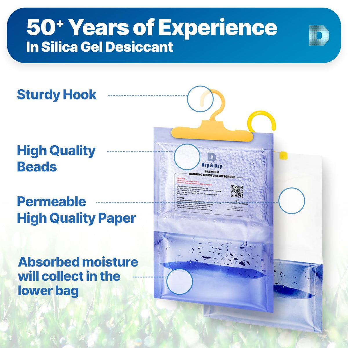 Premium Moisture Absorbers Dehumidifiers for Home (4 Pack)