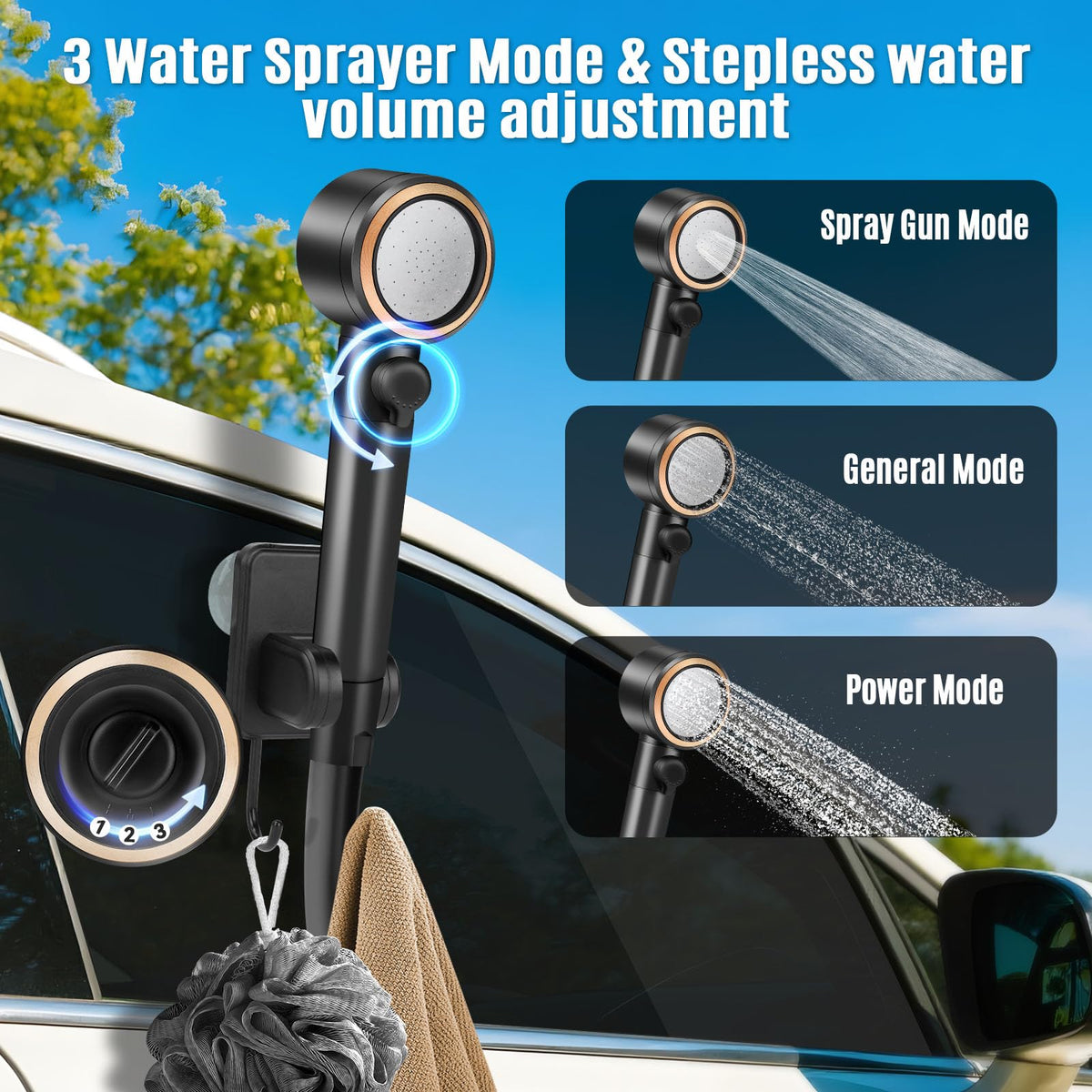 Upgraded Portable Shower (Camping Shower(no Heater))