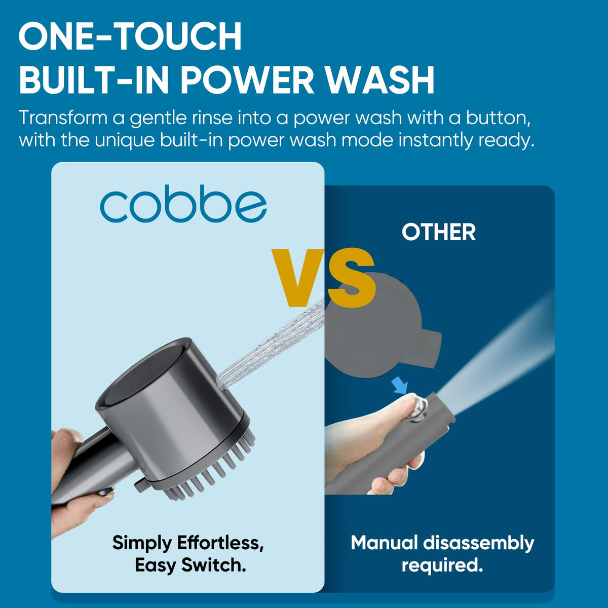 Filtered Shower Head with Handheld (Gray)