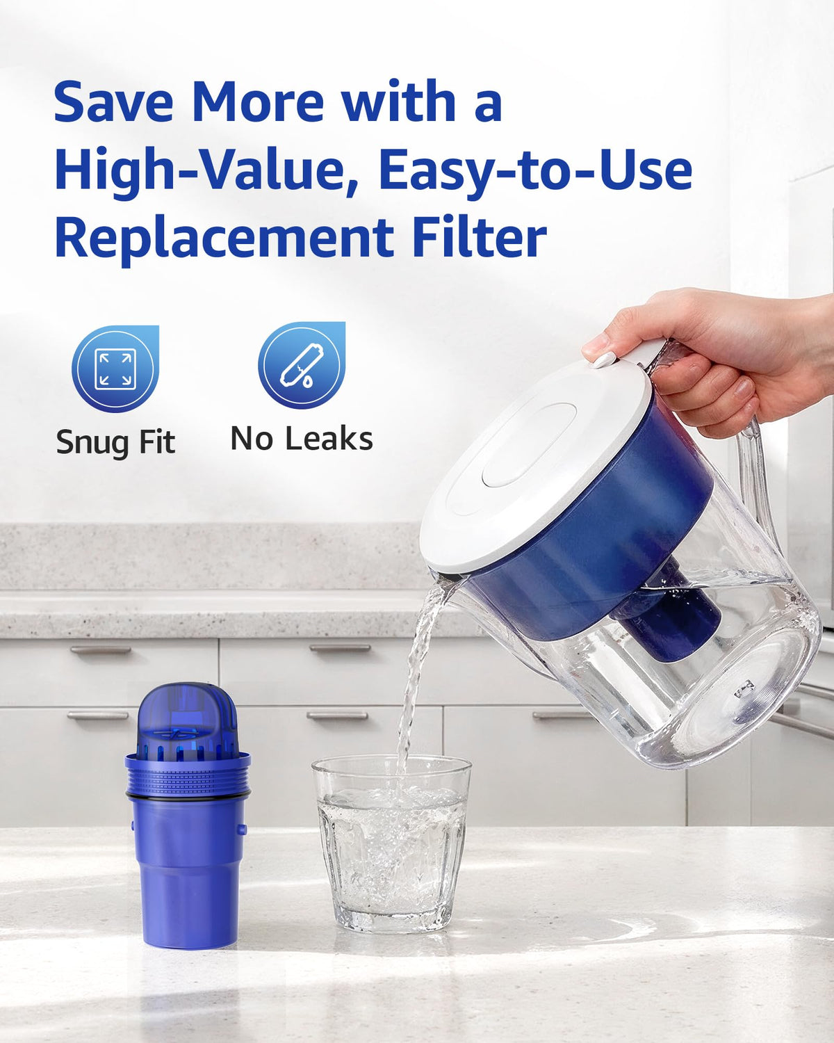 Pitcher Water Filter Replacement for PUR® Filter PPF900Z