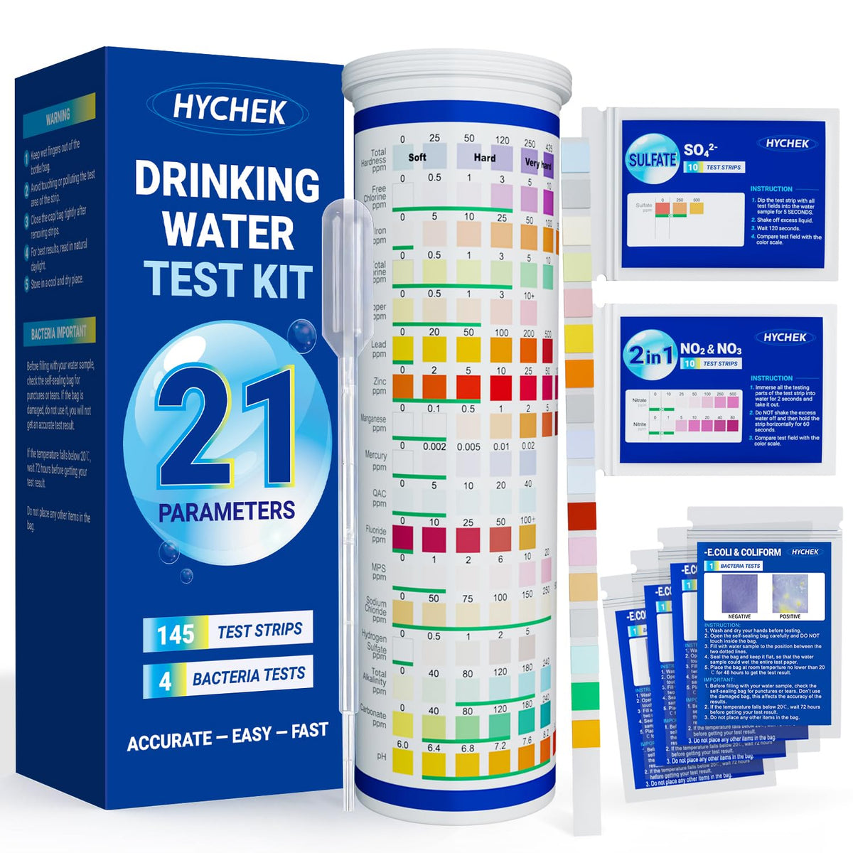 21 in 1 Accurate Drinking Water Test Kit