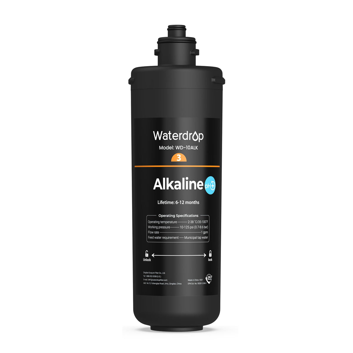 10ALK Replacement for Waterdrop TSB (Black-10ALK)