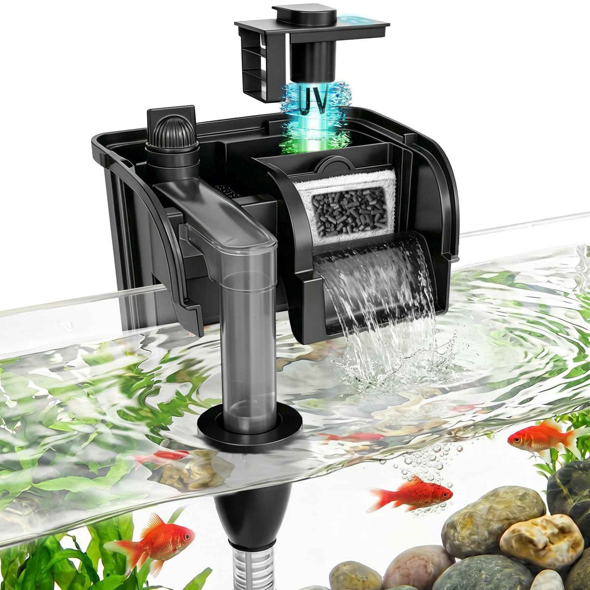 Hang on Back Aquarium Filter w (WP-607H)