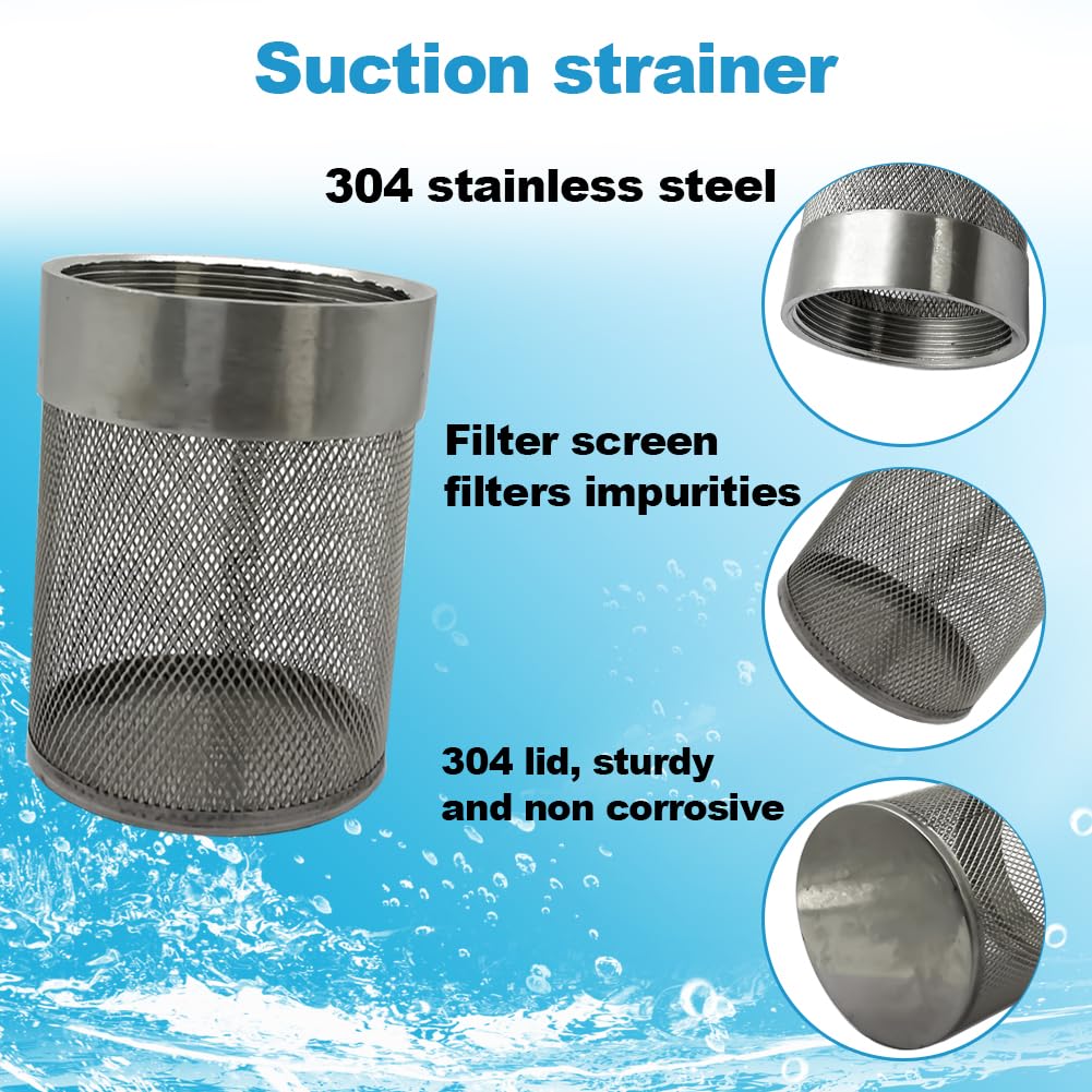 1.5inch SUS304 stainless steel filter head with internal thread diameter of 46mm connected to DN40 1.5 (1.5 Inch)