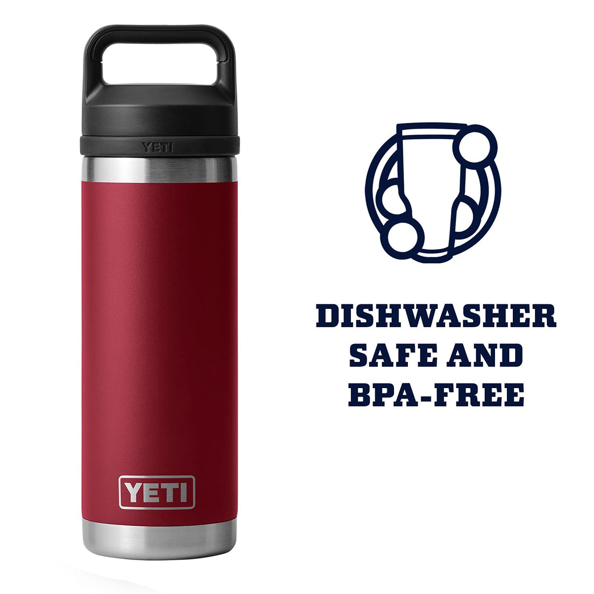 Rambler 18 oz Bottle (Harvest Red)