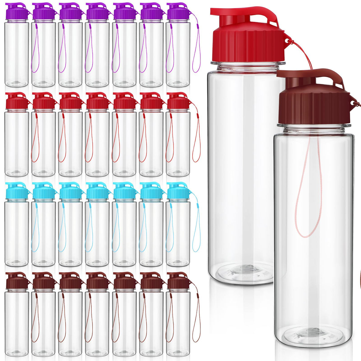30 Water Bottle Bulk (Cute Color / Classic)
