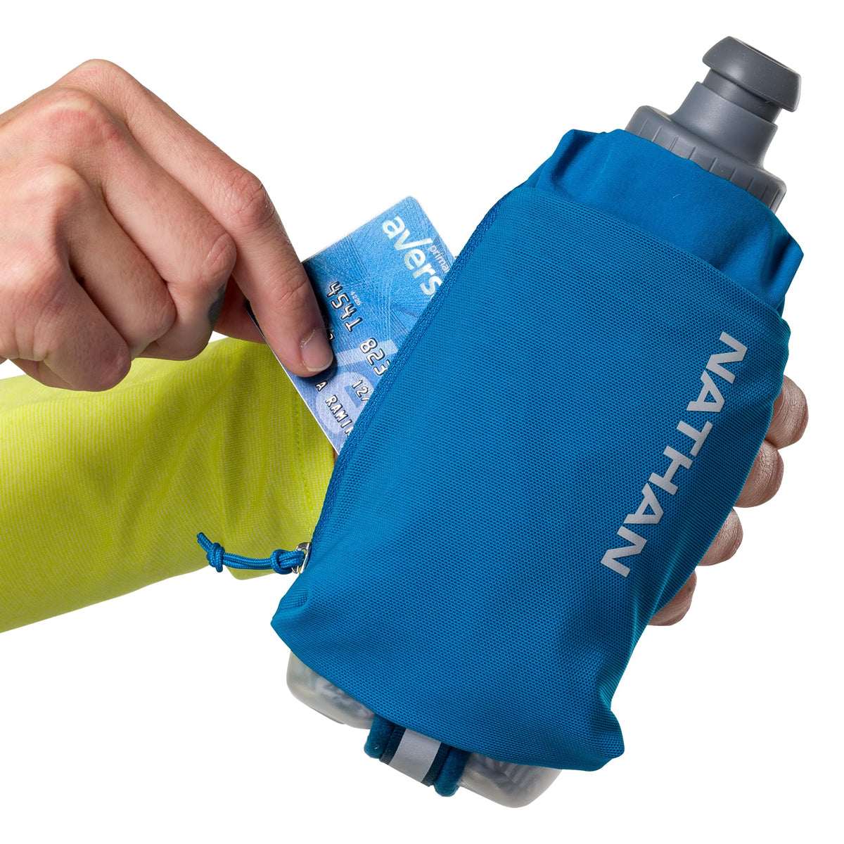 SpeedDraw 2 Insulated Handheld Running Water Bottle Flask (12oz Insulated - Deep Blue)