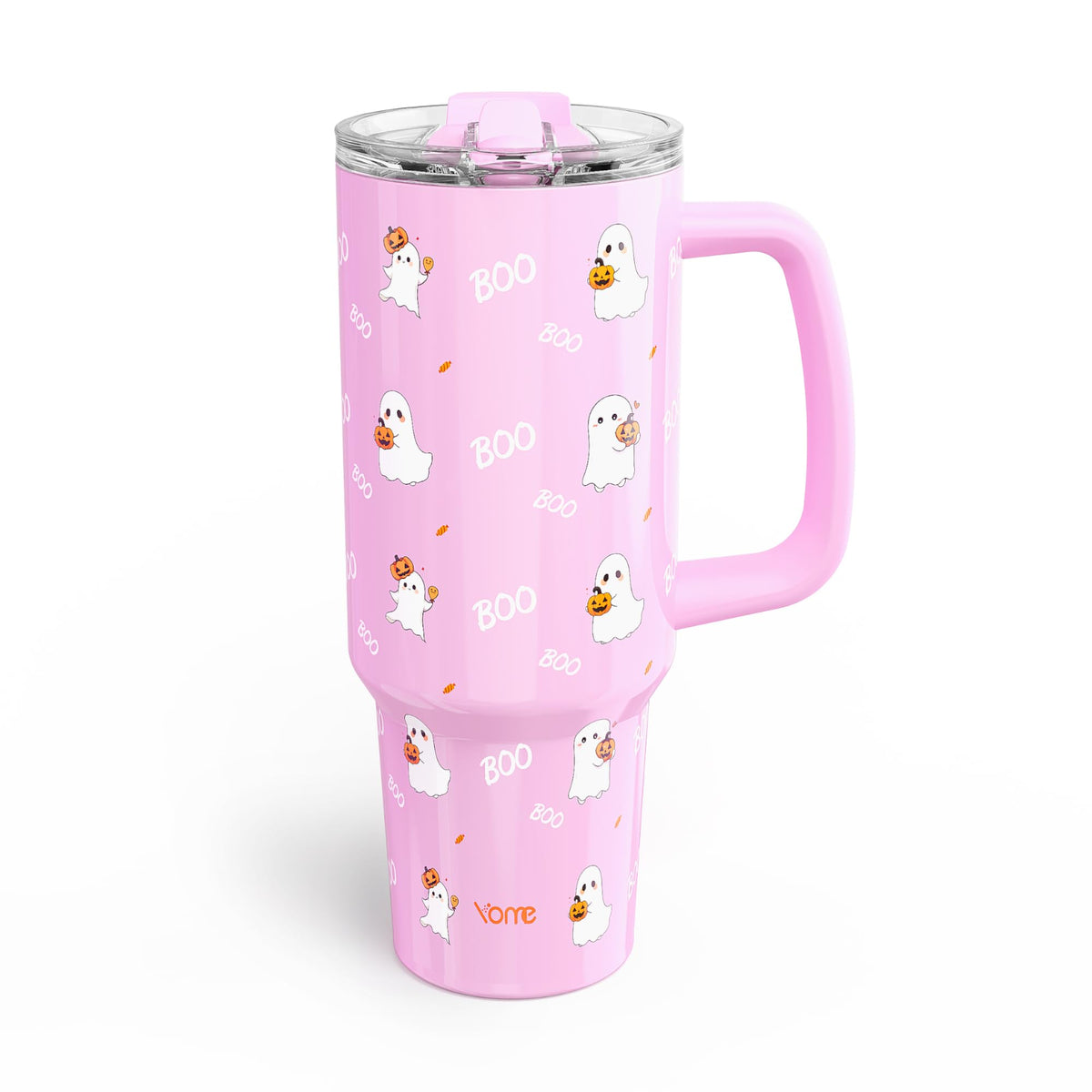 40 oz Halloween Tumbler with Handle and Flip Straw for Women (Halloween)