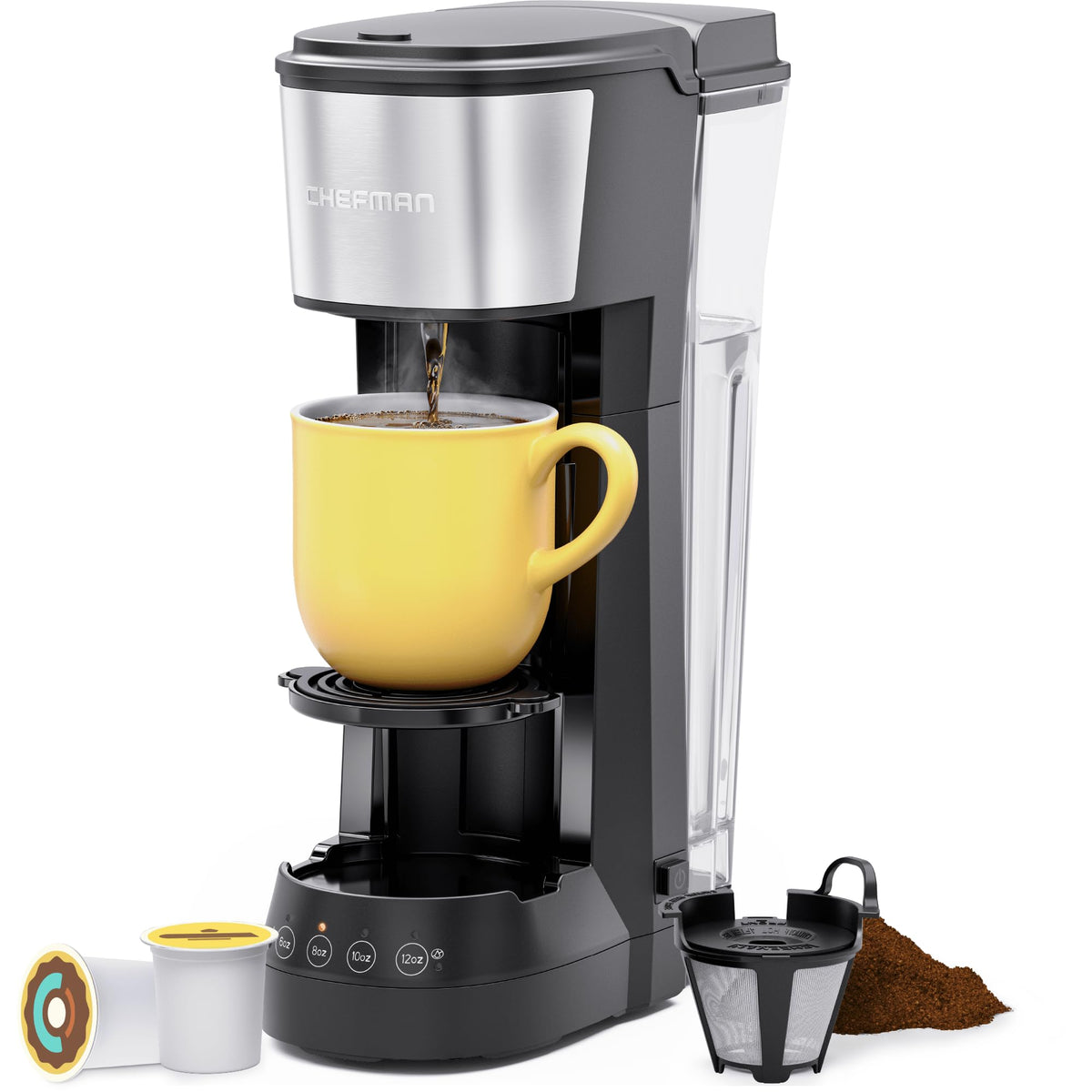 Single Serve Coffee Maker (Multi Cup / Black)