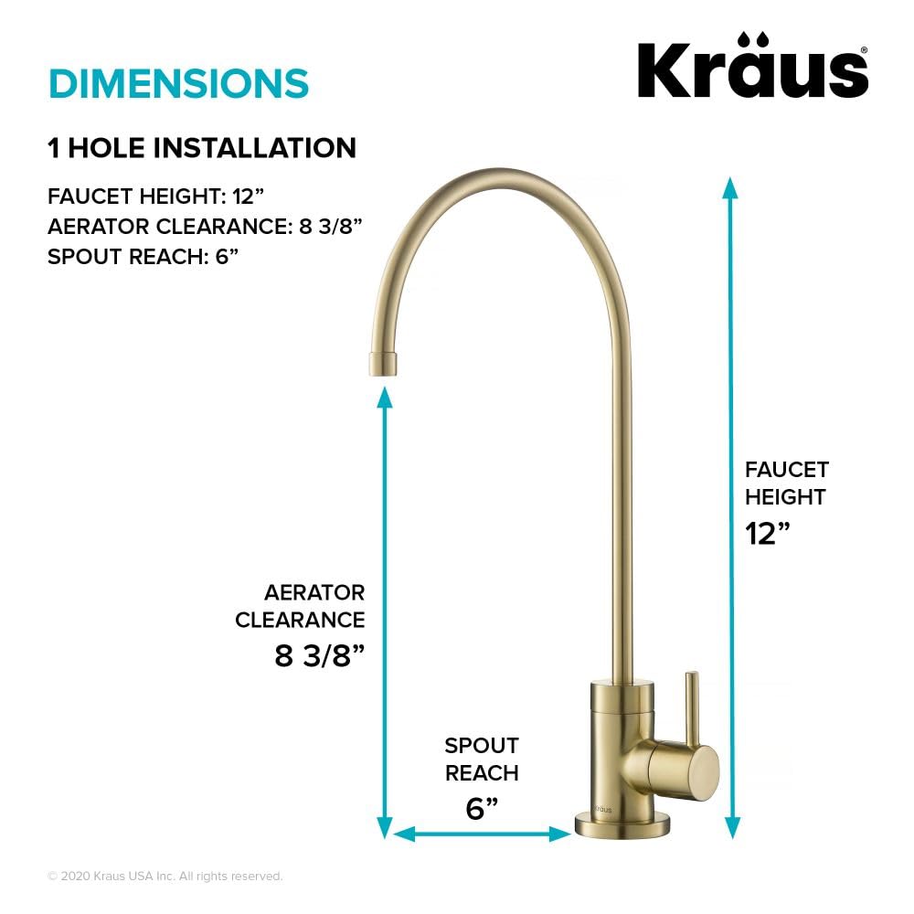 Purita 100% Lead (Spot-Free Antique Champagne Bronze / Filter Faucet)
