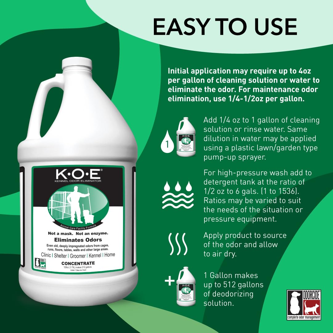 Thornell KOE Kennel Odor Eliminator Concentrate (128 Fl Oz)