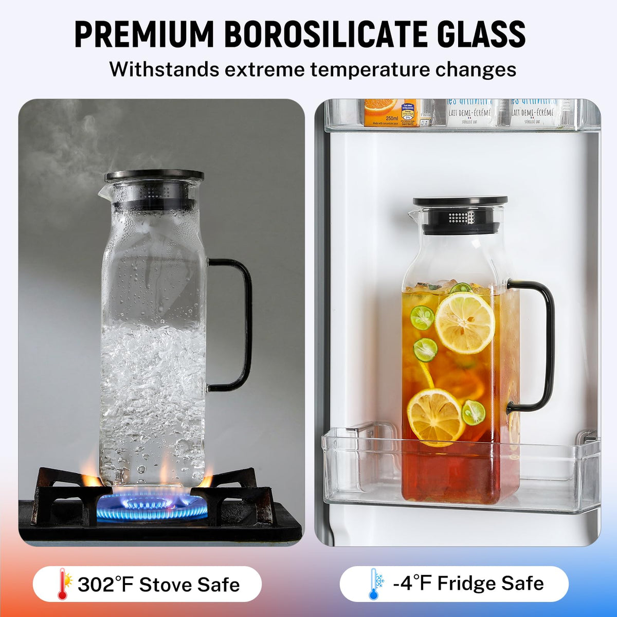 2 Pack 2 Liters (68 oz Black)