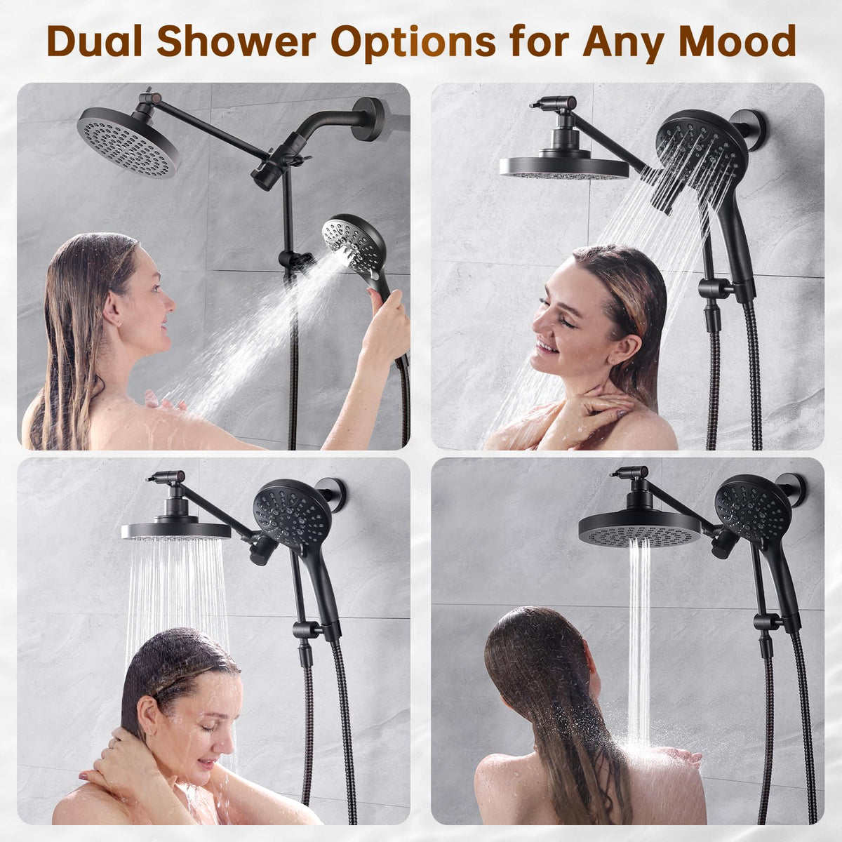 Rain Shower Head with Handheld Spray Built (1.8 GPM / Oil Rubbed Bronze)