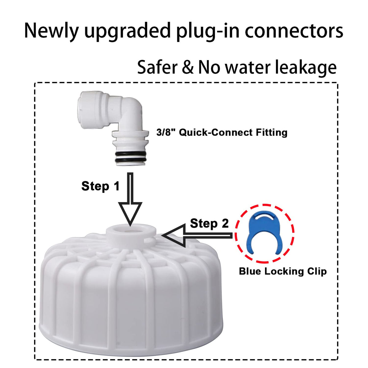 3012 500GPD Reverse Osmosis Membrane Housing Kit with 3 (500GPD kit)