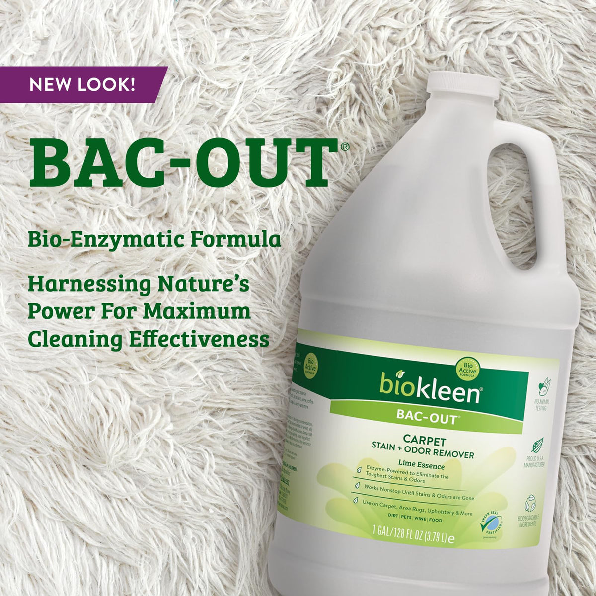 Bac Out Carpet Stain Remover Enzymatic ((256 Fl Oz))