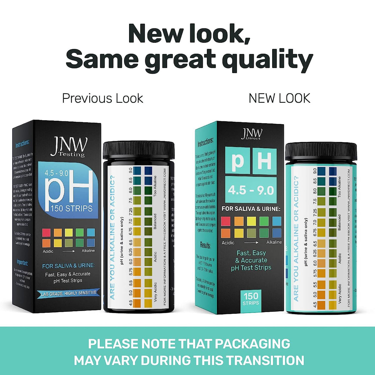 pH Test Strips for Urine and Saliva