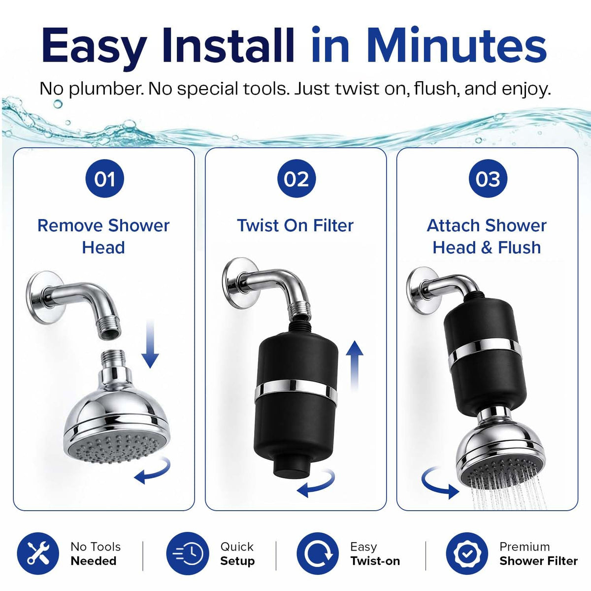 Shower Filter (Black)