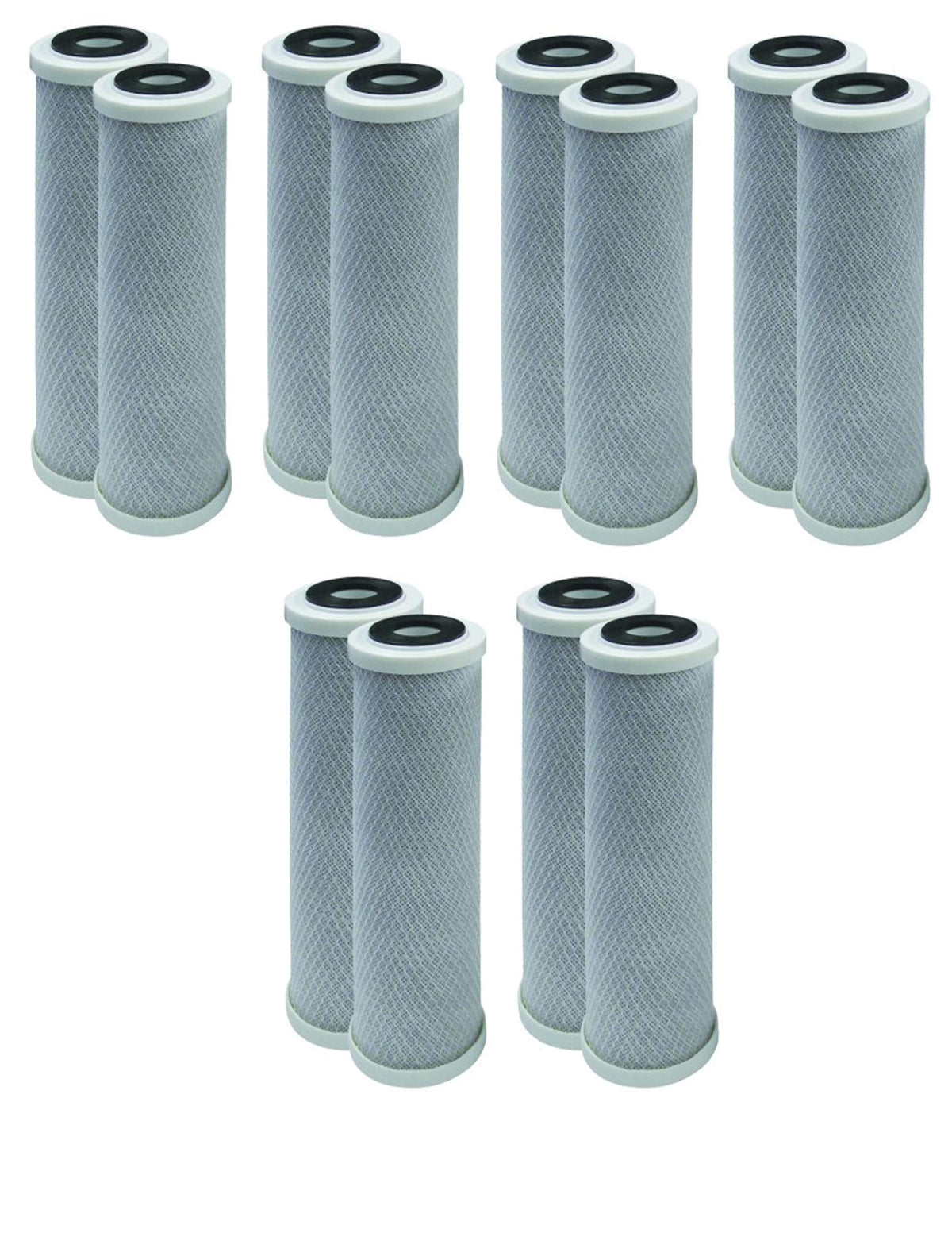 5 Micron Carbon Block for RainSoft UF50 UF50T UF22 21179 21191 12 Pack (12 Carbon Cartridges)