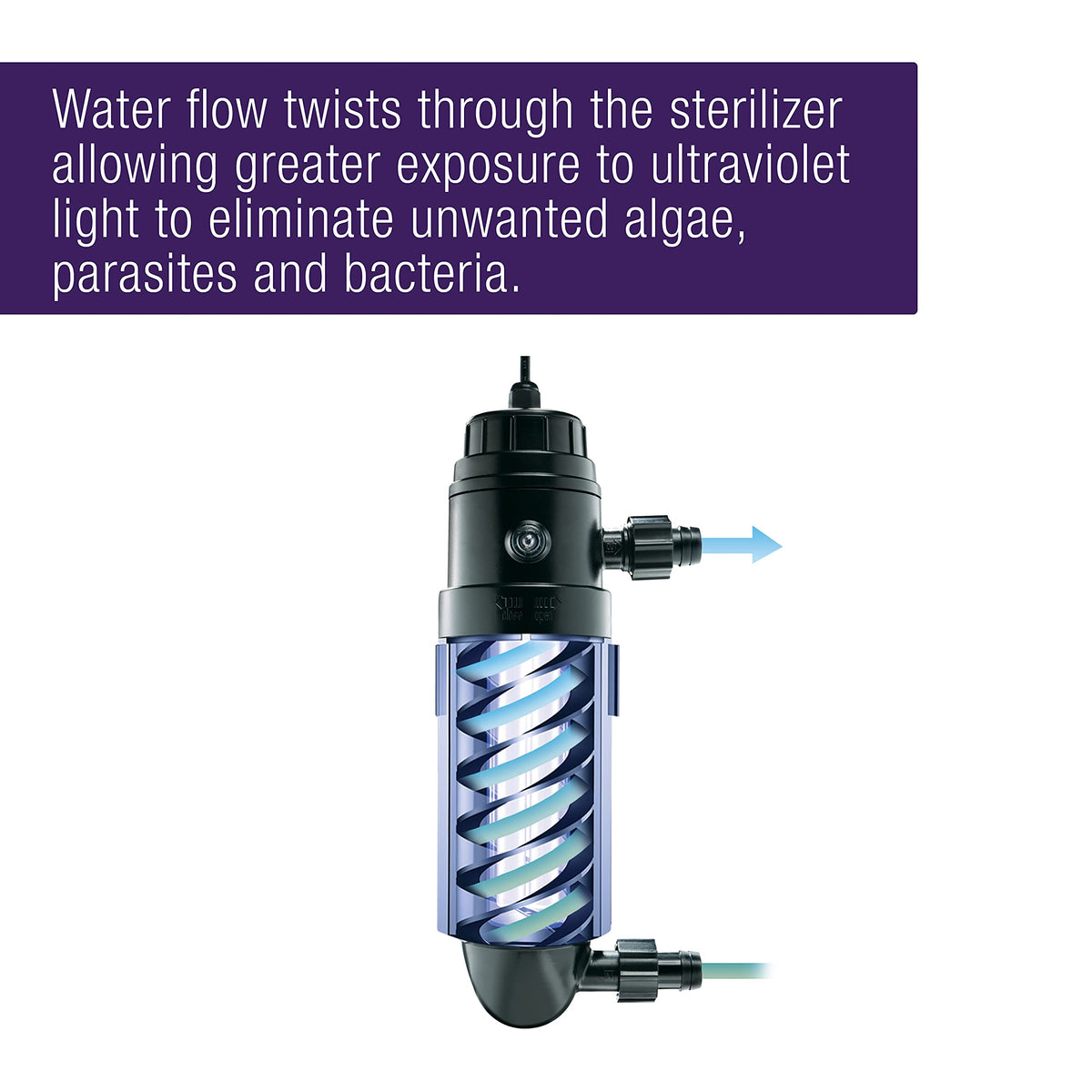 Turbo Twist 3X Aquarium UV Sterilizer (3X, 9 Watt, Up to 125 Gallons)