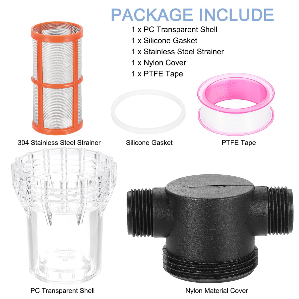 Pressure Washer Filter 1" NPT Female Thread (1")