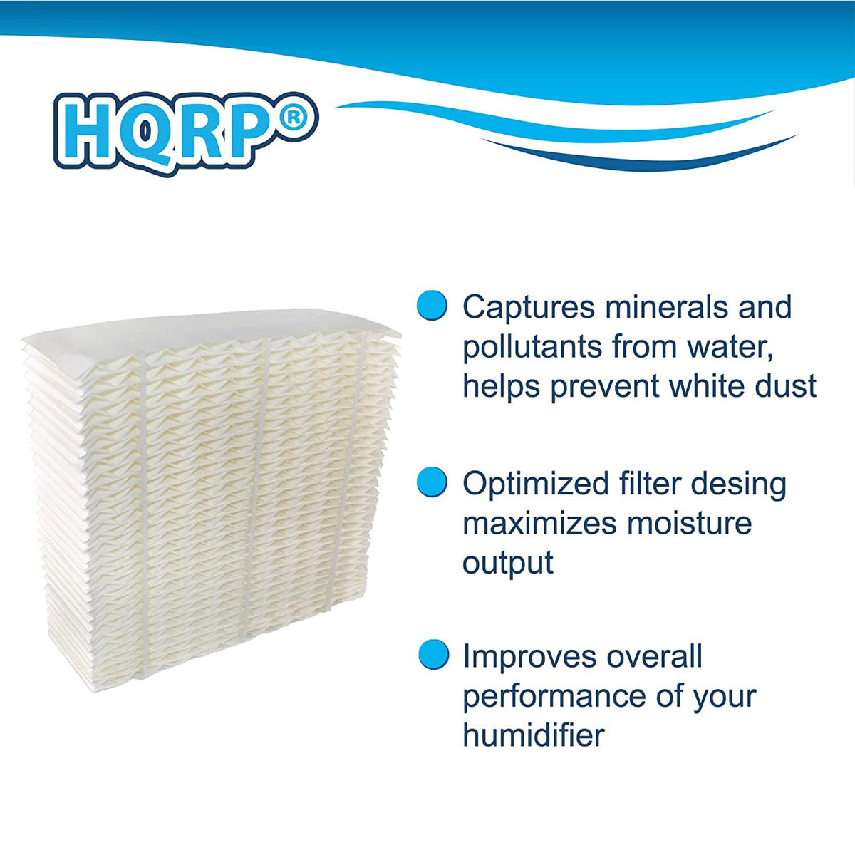 2 Pack 1043 Wick Filter Compatible with Essick Air AIRCARE Bemis 826000 826800 826600 826900 821000 821001 831000 EP9500 EP9R500 EP9800 EP9R800 EP9700 EP9R700 SS390DWHT Evaporative Humidifiers