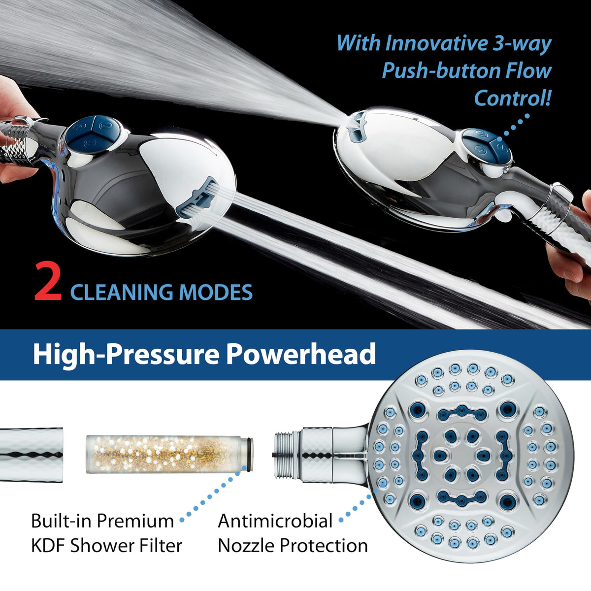AquaCare High Pressure 6 (2.5 Gallons Per Minute / Chrome)