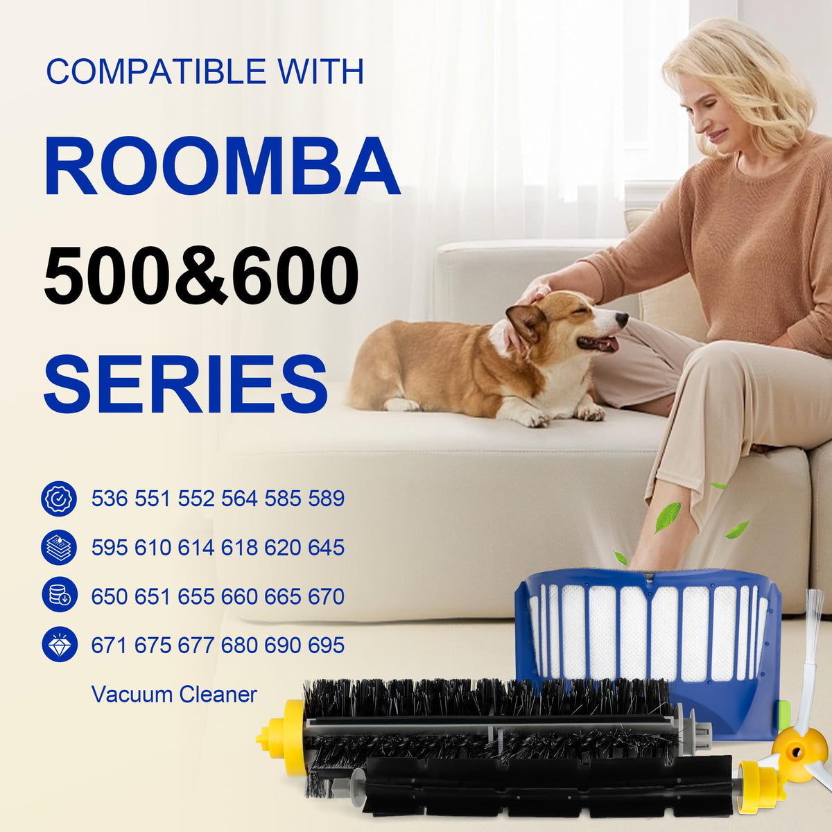 Parts Replacement for Roomba 500 & 600 Series (24 Count (Pack of 1))