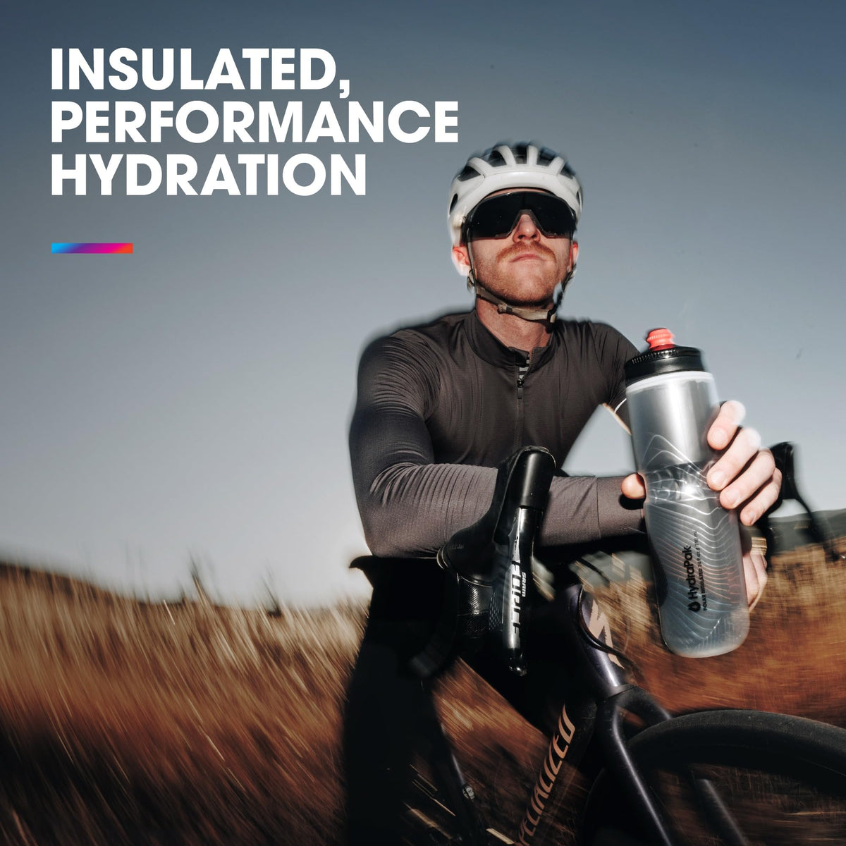Polar Surge Insulated Bike Water Bottle (Ascent Red / 24oz/700ml)