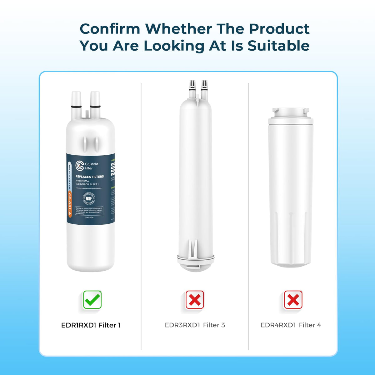 Compatible with W10295370A (Standard / 3 Count (Pack of 1))