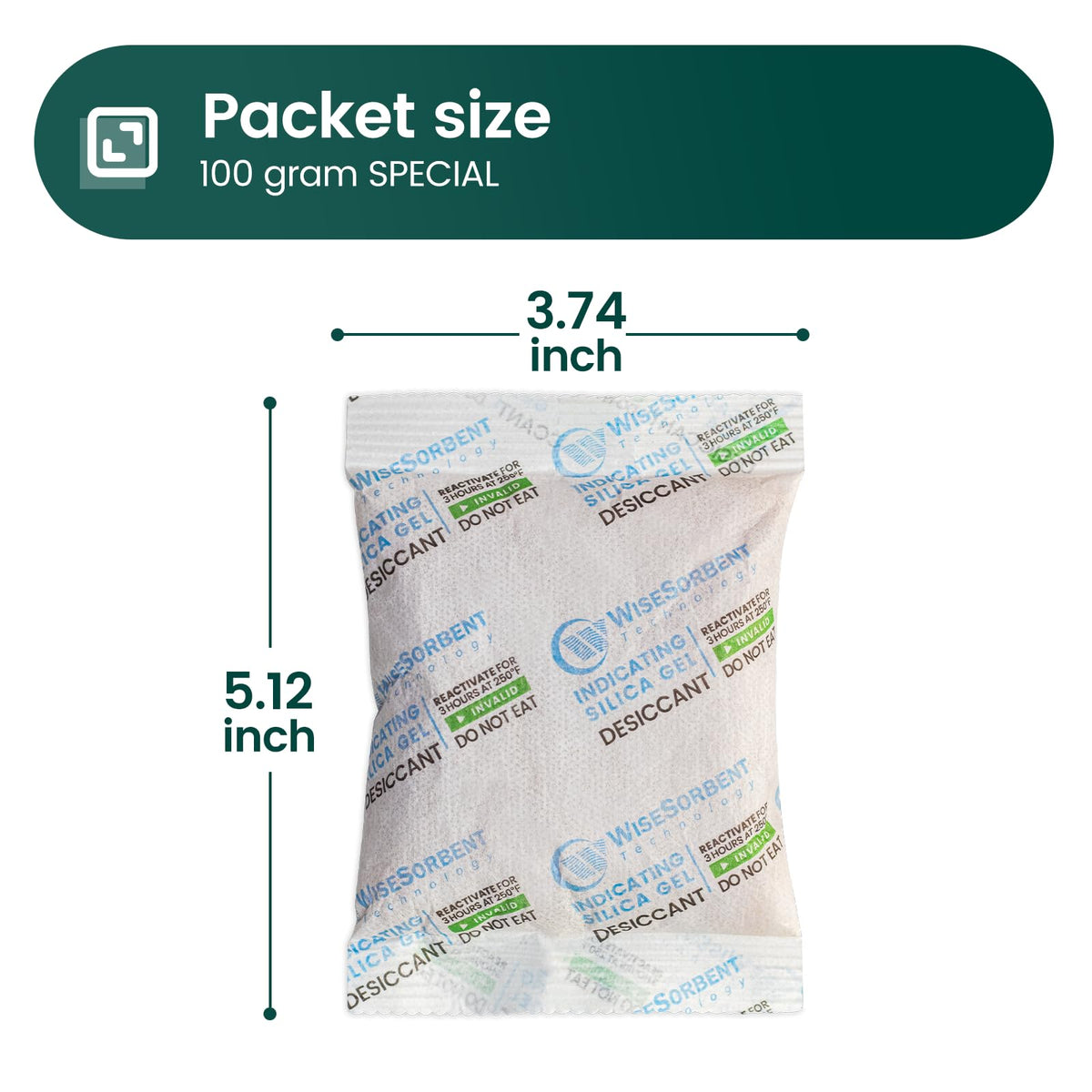 3Pcs 100g Rechargeable Desiccant Packs (3 PACK / 100 Gram-Orange)