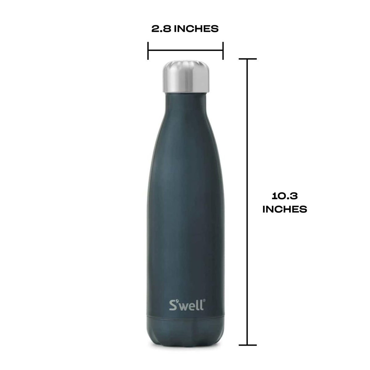 Stainless Steel Water Bottle 17 oz Blue Suede (Blue Suede / 17 Ounces)